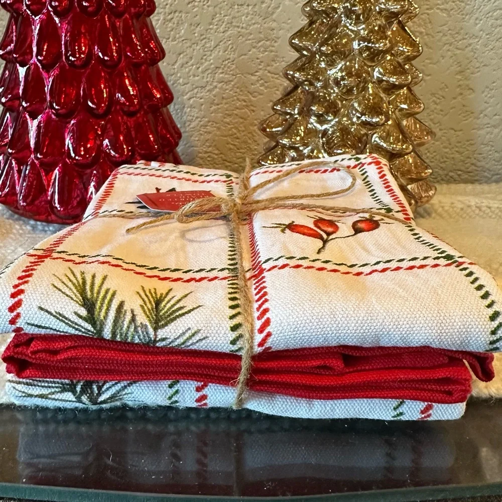 Sur La Table Plaid Towel Set